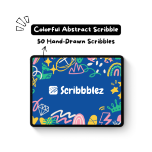 Colorful Pastel Scribble | 50 Hand-Drawn Scribble