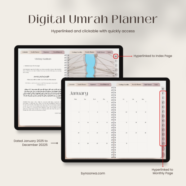 "My Heart Healing Journey" - Digital Umrah Planner 2025 - Image 3