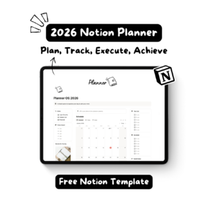 2026 Notion Planner