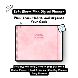 Digital Planner Soft Bloom Pink
