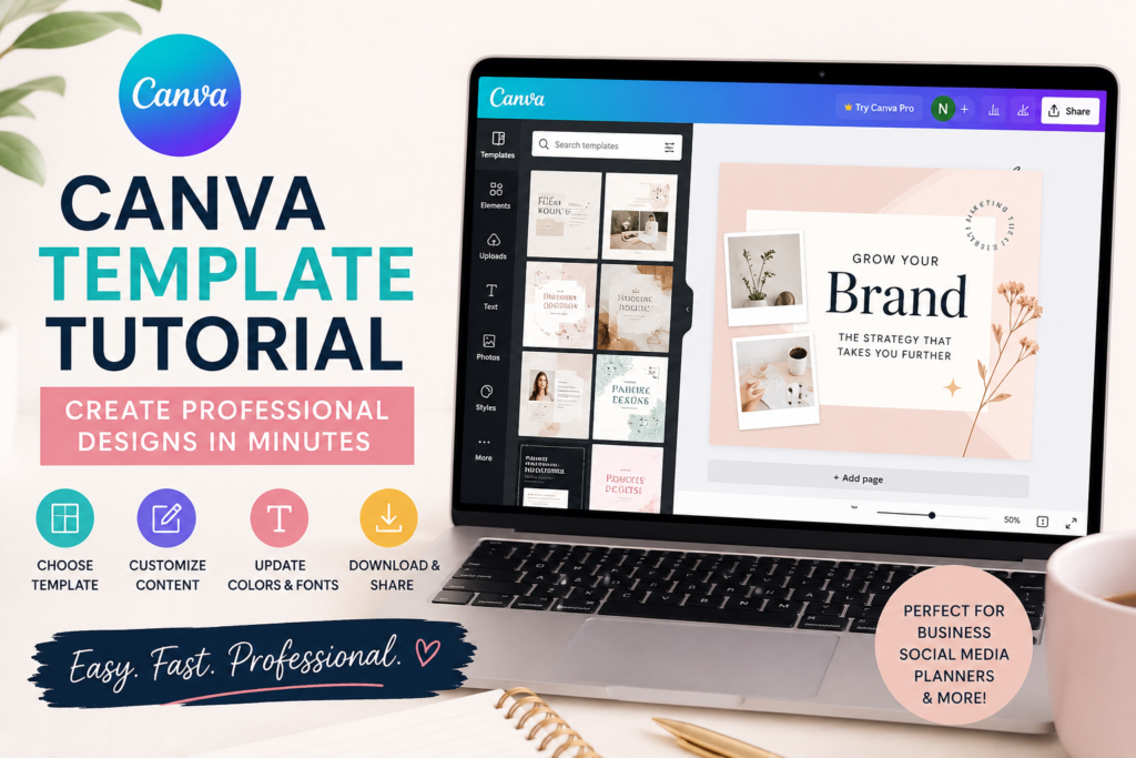 Canva Template Tutorial: Create Professional Designs Fast